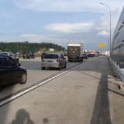 Saída para o Rodoanel 300mts depois do pedágio