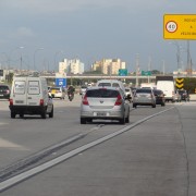 Saída para o Rodoanel 300mts depois do pedágio